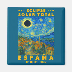 Totale Sonnenfinsternis Spanien 2026 Magnet
