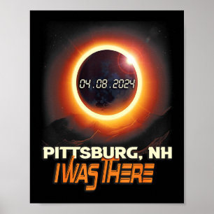 Totale Sonnenfinsternis Ttsburg New Hampshire Nh Poster