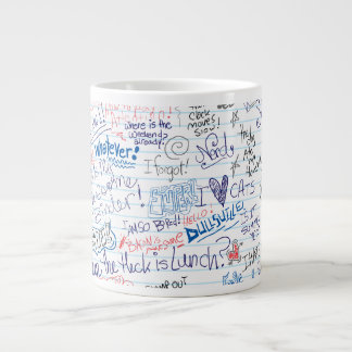 Totale Spaß Kunst Goofy School Doodles Jumbo-Tasse