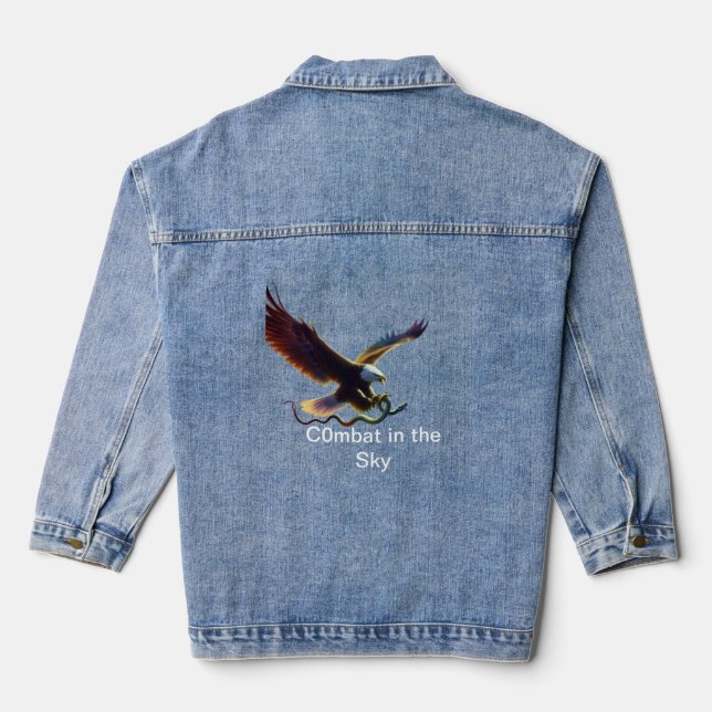 Totaler Kampf. Jeansjacke (Rückseite)