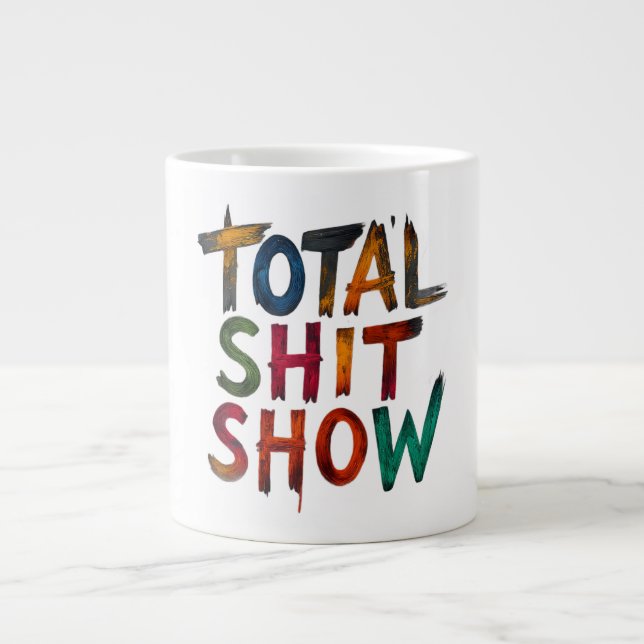 Totales Chaos  Jumbo-Tasse (Vorderseite)