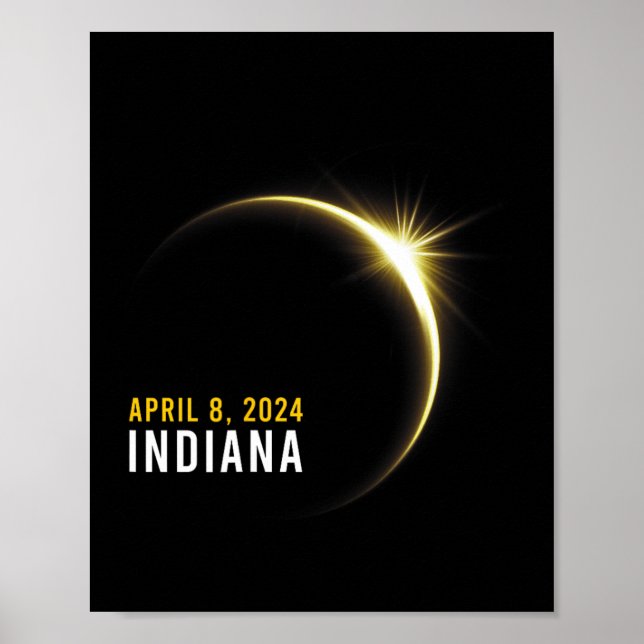 Totalität 04 08 24 Gesamtsolaristin 2024 Indiana Poster (Vorne)
