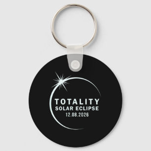 Totalität 2026 Totale Sonnenfinsternis Schlüsselanhänger