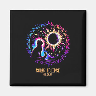 Totality 8 April 2024 Astronomie Katze Lover Sol Magnet