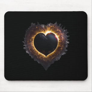 Totality Girls Herz Form Total Solar Eclipse 202 Mousepad