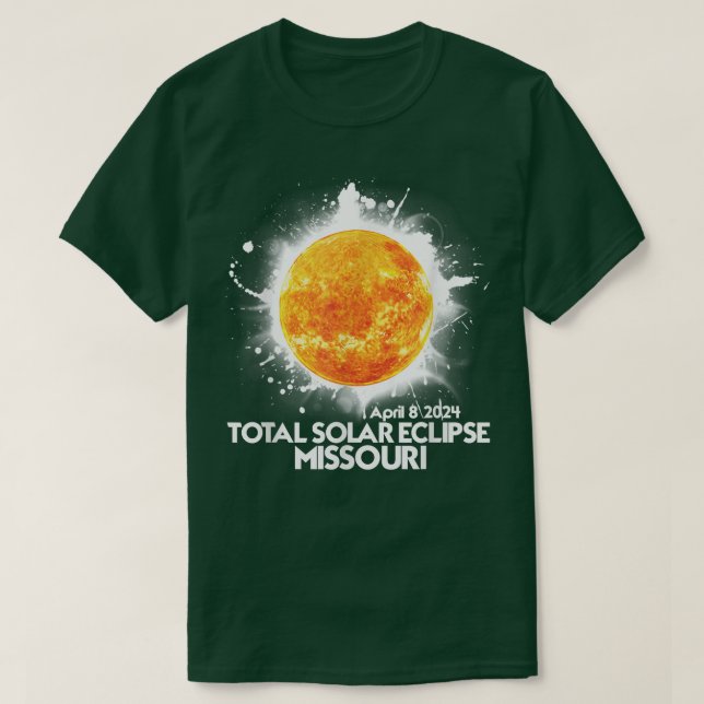 Totality Missouri 2024 Total Solar Eclipse Amerika T-Shirt (Design vorne)