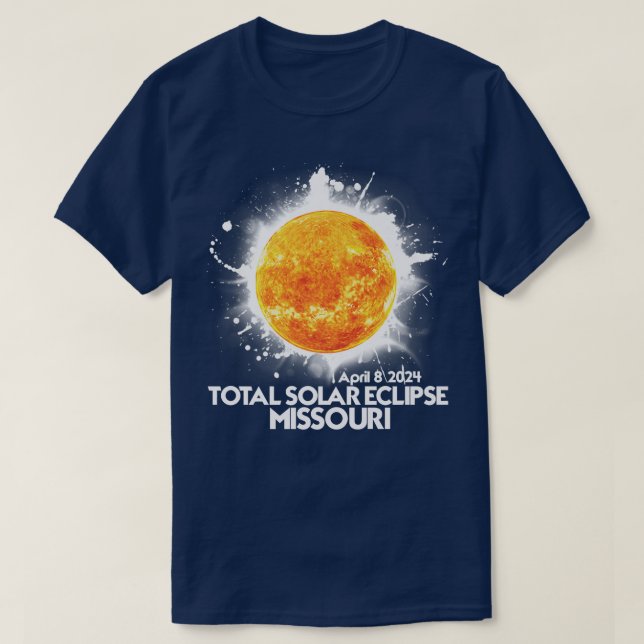 Totality Missouri 2024 Total Solar Eclipse Amerika T-Shirt (Design vorne)