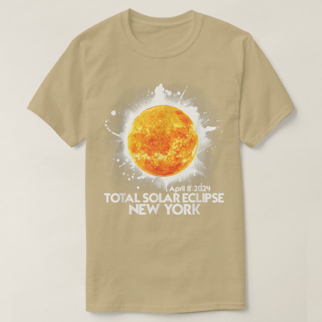 Totality New York 2024 Total Solar Eclipse Amerika T-Shirt (Design vorne)