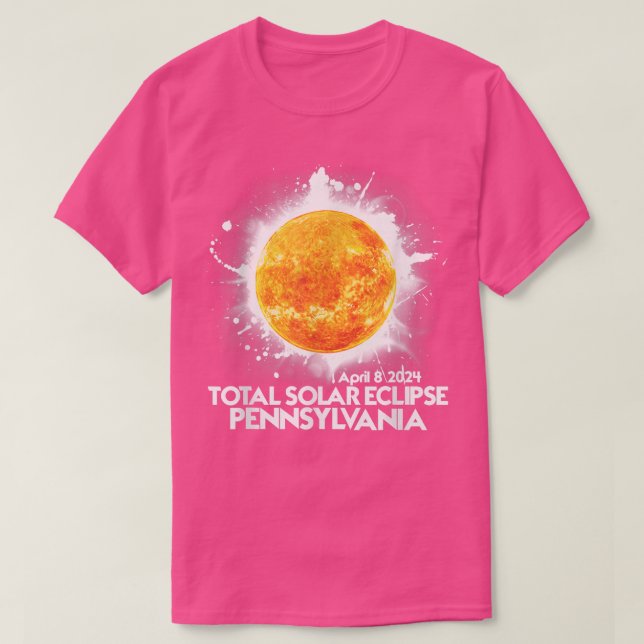 Totality Pennsylvania 2024 Total Solar Eclipse Ame T-Shirt (Design vorne)