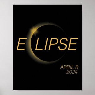 Totality Solar 4.08.24 Amerika Gesamtsolarmee Poster
