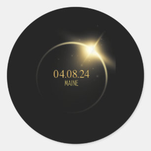 Totality Solar Eclipse 2024 4,08,24 Zubehör Runder Aufkleber