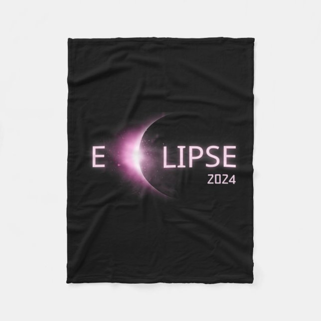 Totality Solar Eclipse 2024 Total Solar Eclipse 4. Fleecedecke (Vorderseite)