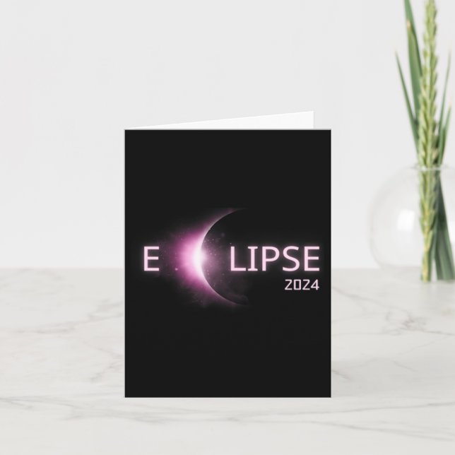 Totality Solar Eclipse 2024 Total Solar Eclipse 4. Karte (Vorderseite)