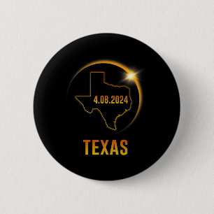 Totality Solar Eclipse 8. April 2024 Texas Button