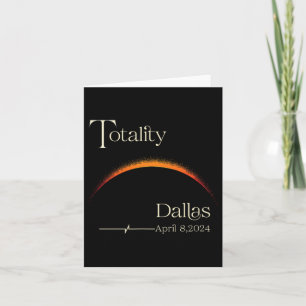 Totality Solar Eclipse Dallas Texas Total Solar EC Karte