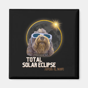 Totality Solar Eclipse Goldendoodle mit Eclipse G Magnet