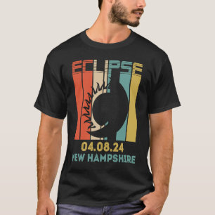 Totality Solar Eclipse Phases 8. April 2024 New Ha T-Shirt