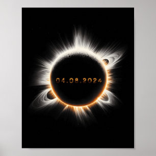 Totality Spring 4.08.24 Gesamt-Solaranlage 2024 Poster