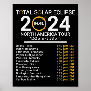 Totality Spring 4.08.24 Gesamt-Solaranlage 2024 Poster