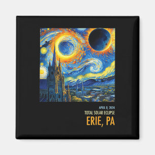 Totality Total Solar Eclipse 04 8 2024 Erie Magnet