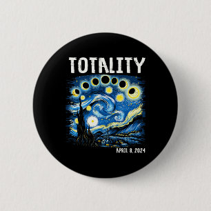 Totality Total Solar Eclipse 2024 4 08 Starry Nigh Button
