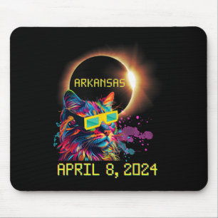 Totality Total Solar Eclipse Cat 8. April 2024 Ark Mousepad