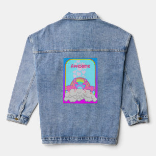 Totally 80er Fun Neon Inspiriert Unicorn Jeansjacke