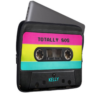 Totally 80's Vintage Cassette Custom Name Unisex Laptopschutzhülle