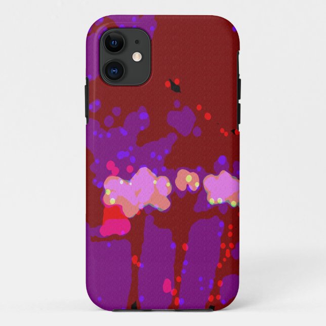 Totally Abstrakt Bougainvillea Case-Mate iPhone Hülle (Rückseite)