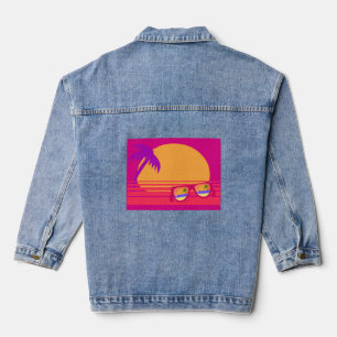 Totally Achtties Beach Fun Neon Sunset Jeansjacke