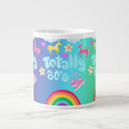 Totally Achtties Regenbogenmotto Jumbo-Tasse