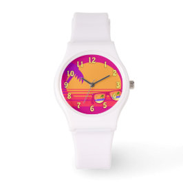 Totally Achtzig Phantastisch Neon Sunset Armbanduhr