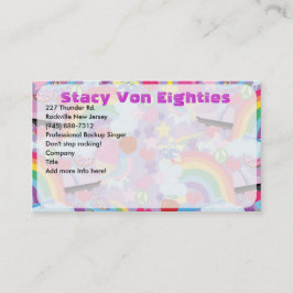 Totally Achtzigs Extreme Fun Kokett Art Liebe Visitenkarte