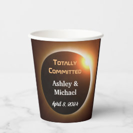 Totally Committed Eclipse Theme Wedding Pappbecher