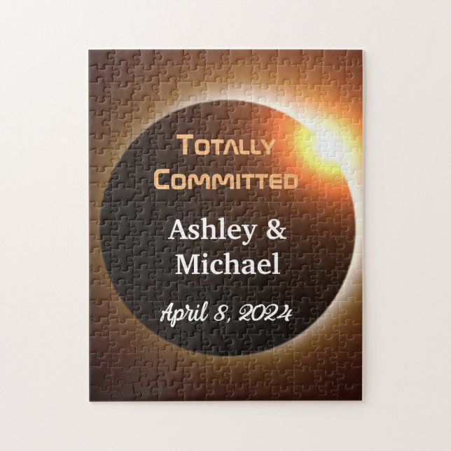 Totally Committed Eclipse Theme Wedding Puzzle (Vertikal)