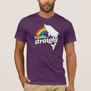 TOTALLY GERADE DELPHIN - WEISS - (2).png T-Shirt