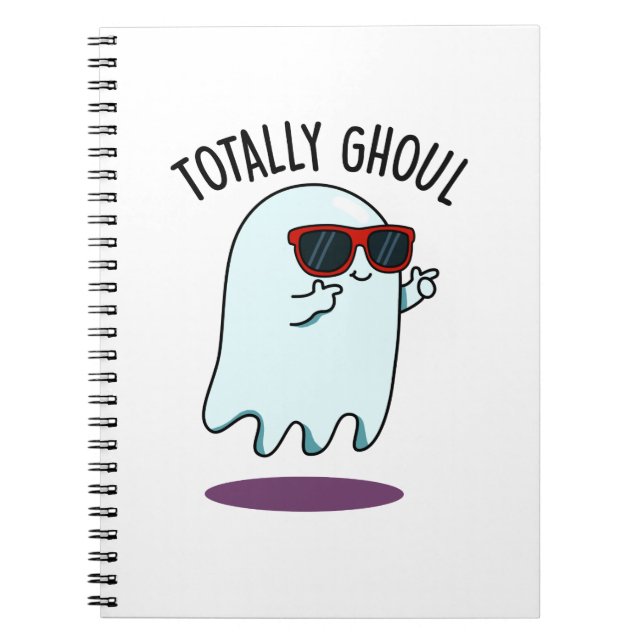 Totally Ghoul Funny Cool Halloween Ghost Pun Notizblock (Vorderseite)