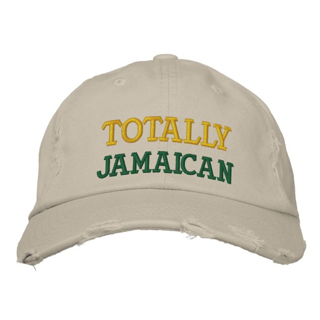 Totally Jamaica Chino Cap Bestickte Kappe (Vorderseite)
