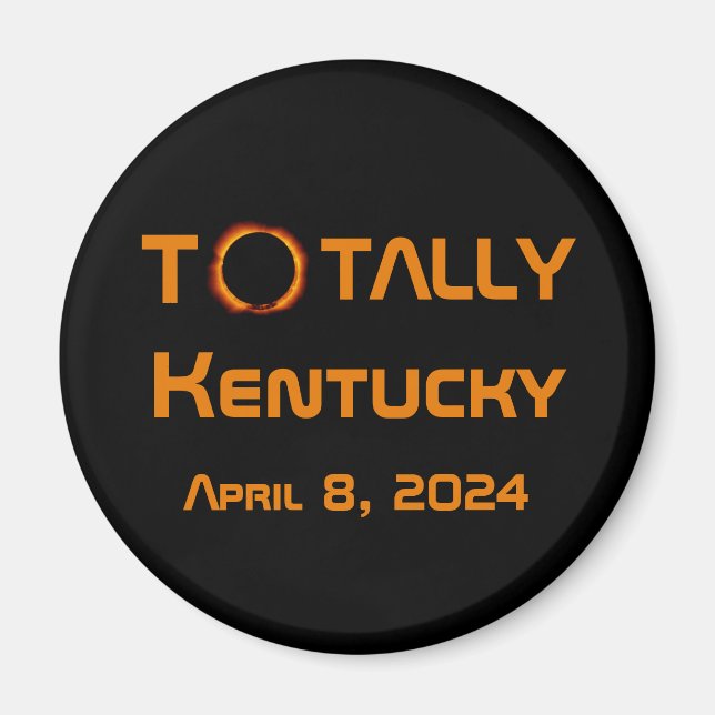 Totally Kentucky 2024 Solar Eclipse Magnet (Vorne)