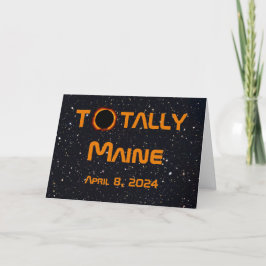 Totally Maine 2024 Solar Eclipse Karte