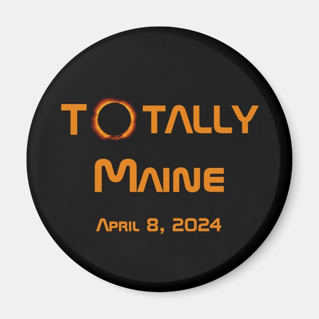 Totally Maine 2024 Solar Eclipse Magnet (Vorne)