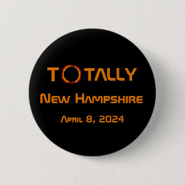 Totally New Hampshire 2024 Solar Eclipse Button