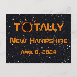 Totally New Hampshire 2024 Solar Eclipse Postkarte