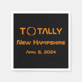 Totally New Hampshire 2024 Solar Eclipse Serviette