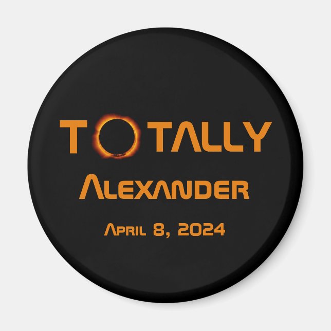 Totally Personal 2024 Solar Eclipse Magnet (Vorne)