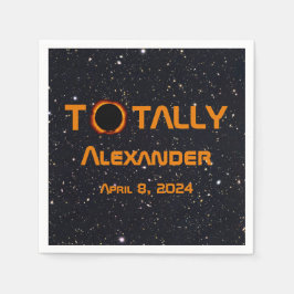 Totally Personal 2024 Solar Eclipse Serviette