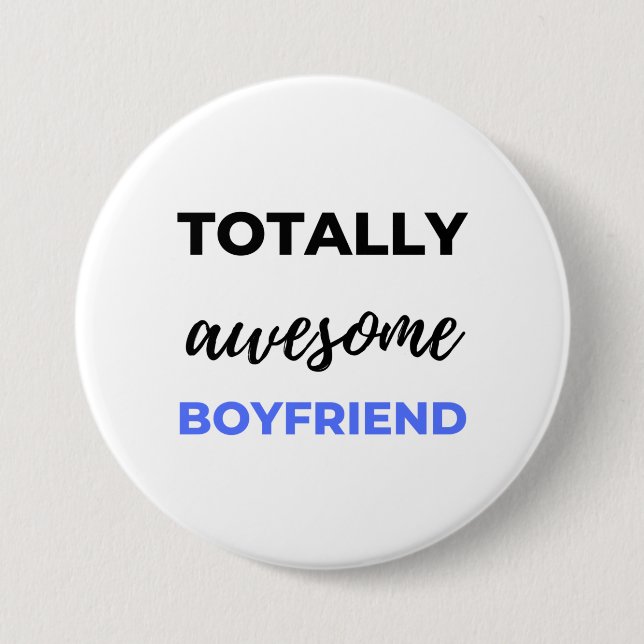 Totally Phantastisch Boyfriend Black Button (Vorderseite)