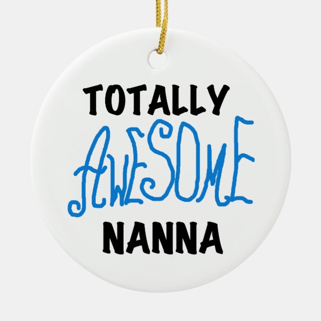 Totally Phantastisch Nanna Blue T - Shirt and GIft Keramik Ornament (Vorne)