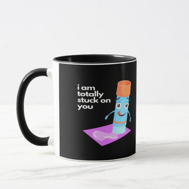 Totally Stuck On You Bold Romantic Style  Tasse (Links)