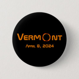 Totally Vermont 2024 Solar Eclipse Button